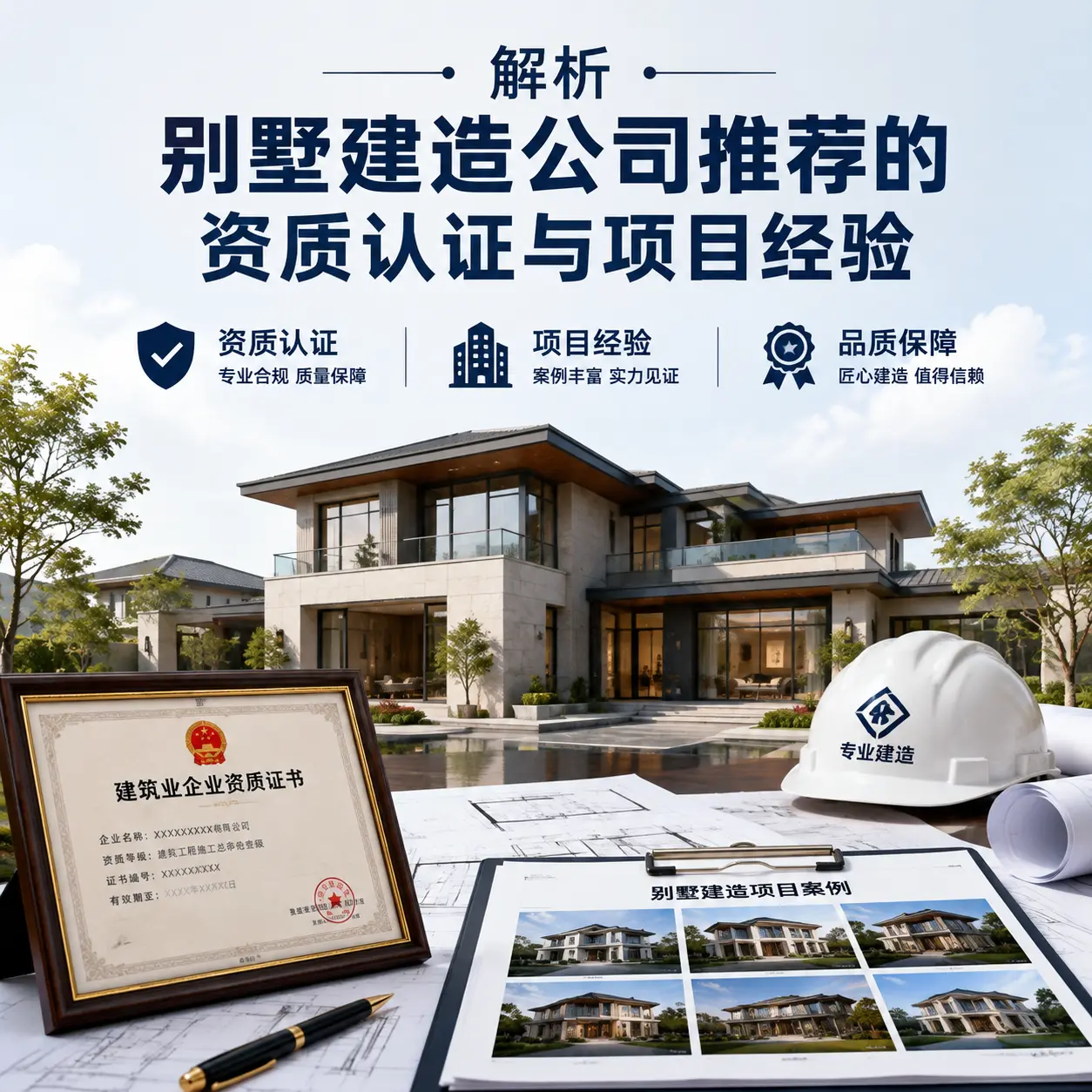 解析 新疆 别墅建造公司推荐的资质认证与项目经验