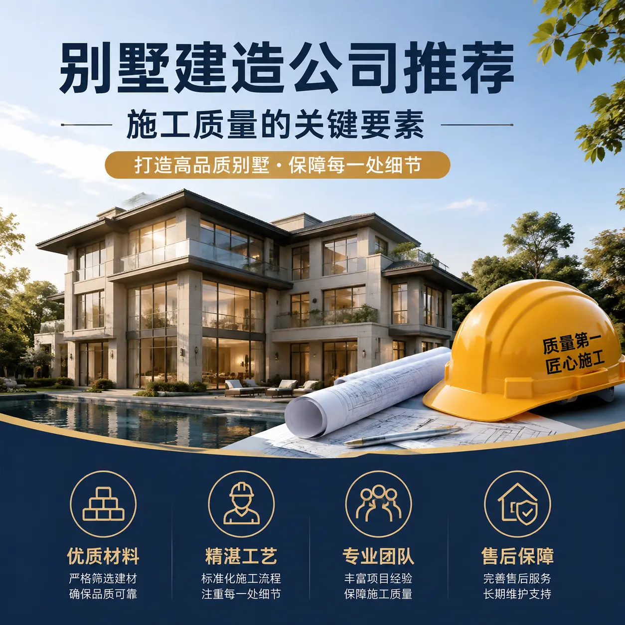别墅建造公司推荐: 新疆 施工质量的关键要素
