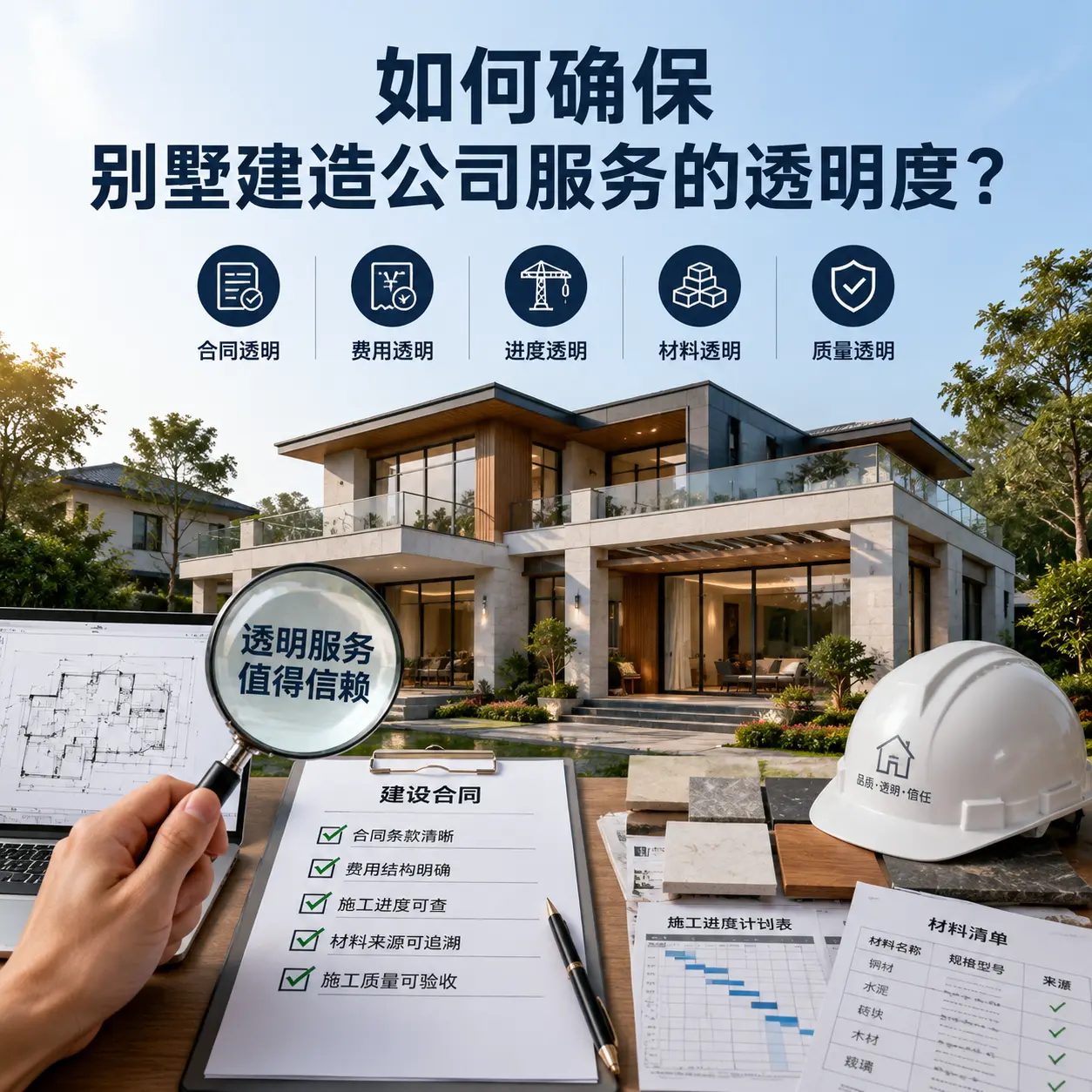 在 新疆 如何确保别墅建造公司服务的透明度？
