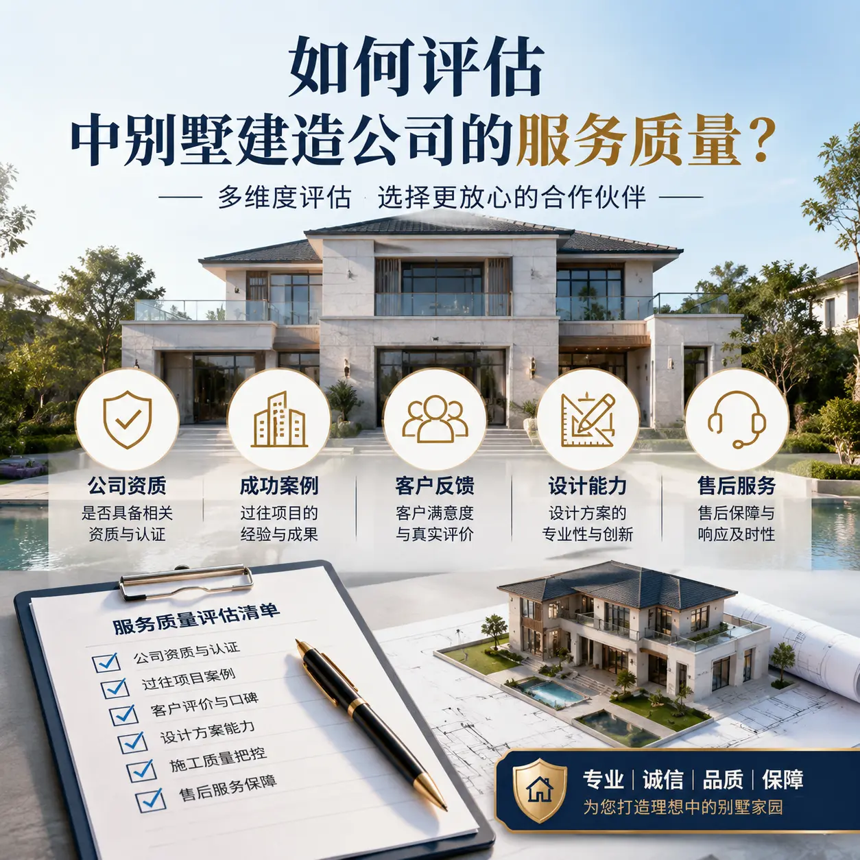 如何评估 新疆 中别墅建造公司的服务质量？