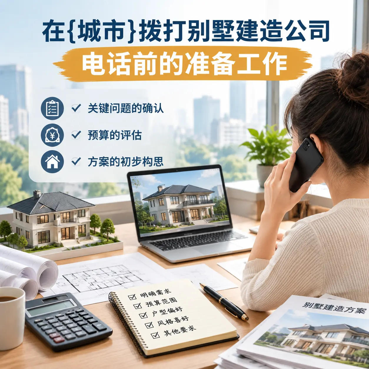 在新疆拨打别墅建造公司电话前的准备工作