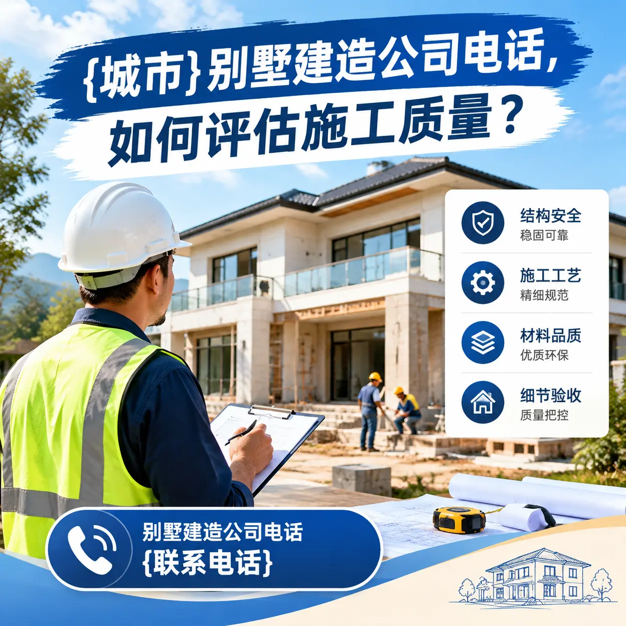 新疆别墅建造公司电话,如何评估施工质量?