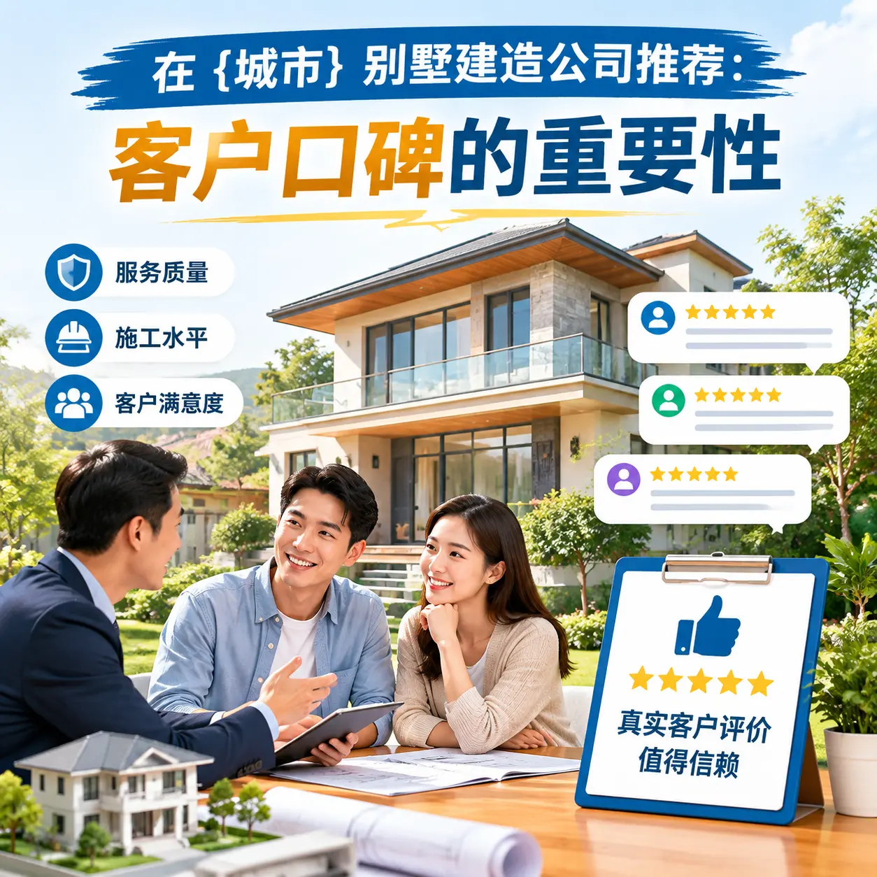 在 新疆 别墅建造公司推荐：客户口碑的重要性
