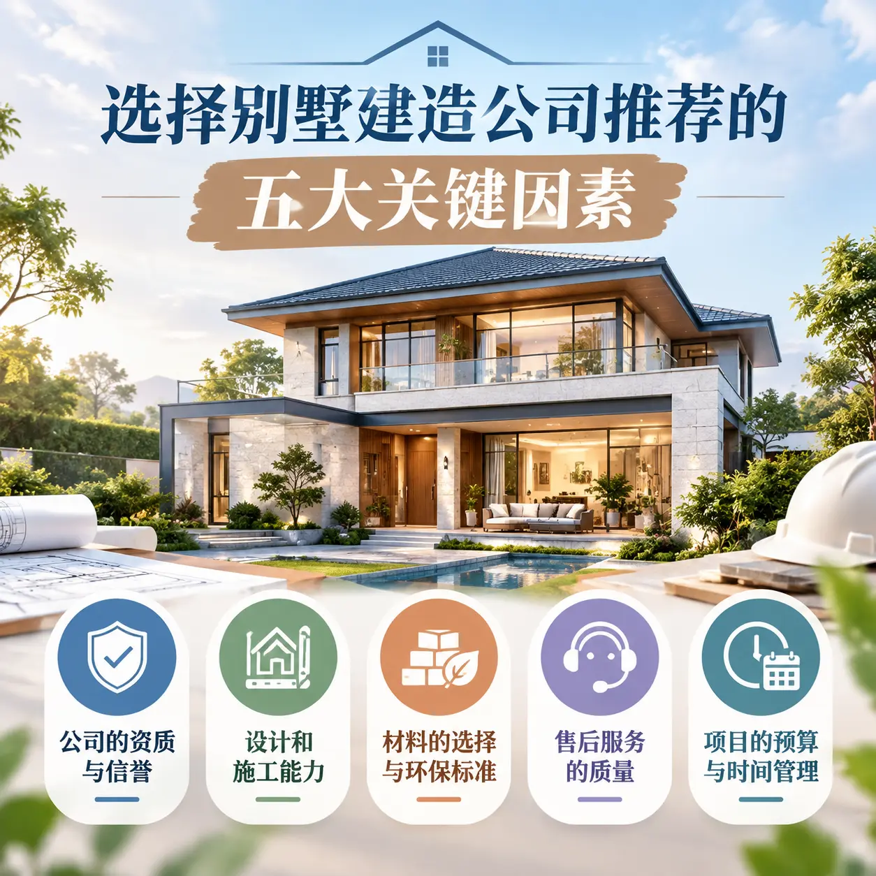 选择别墅建造公司推荐的五大关键因素