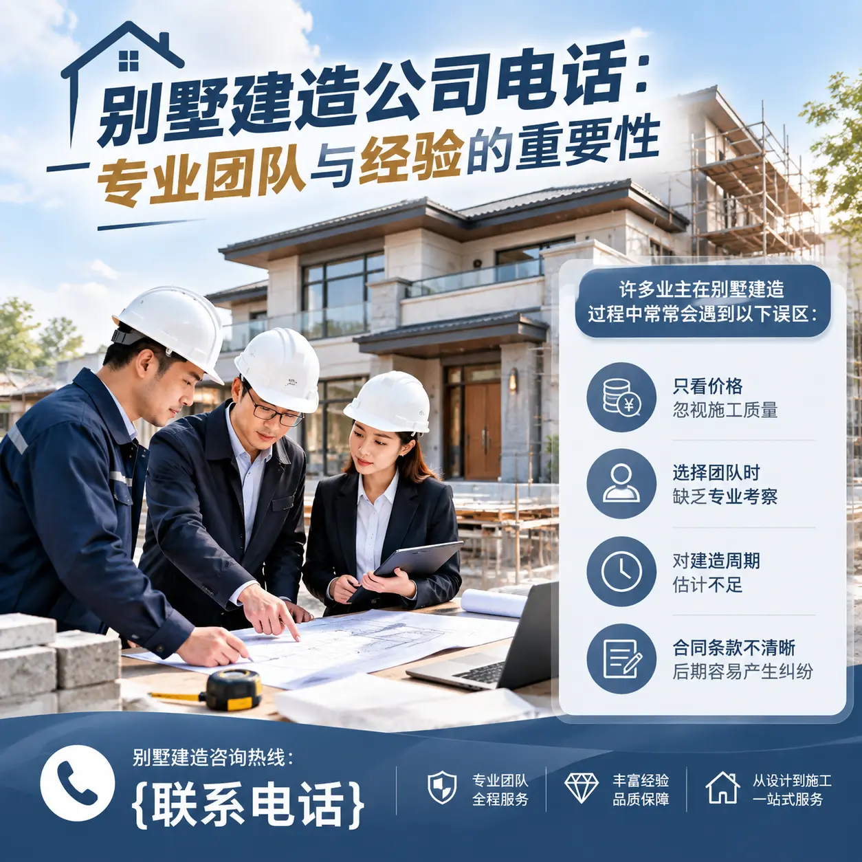 新疆别墅建造公司电话:专业团队与经验的重要性