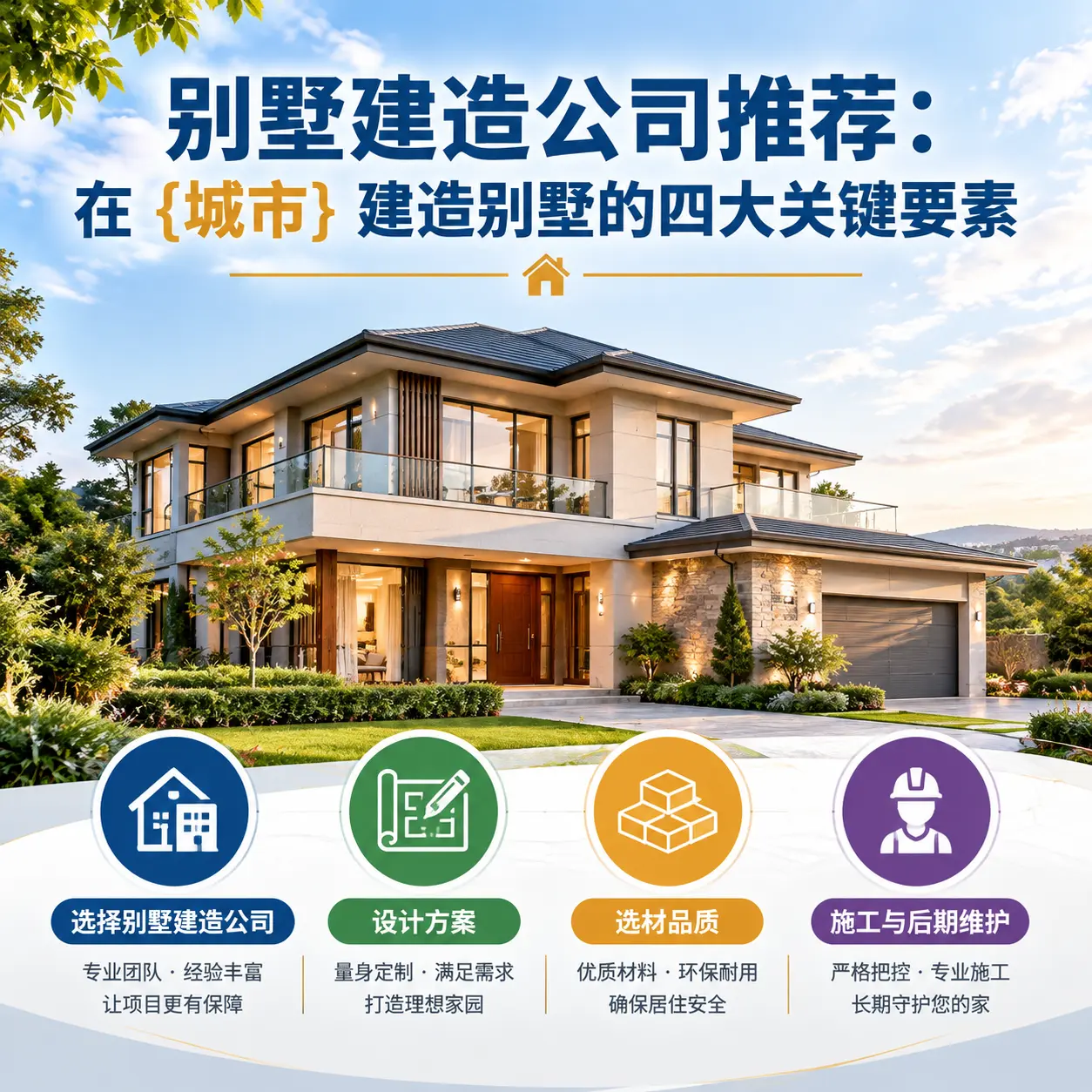 别墅建造公司推荐:在 新疆 建造别墅的四大关键要素