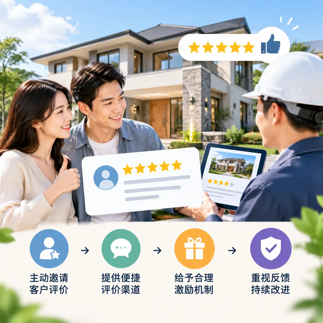 别墅建造公司推荐:客户评价的重要性与获取方法