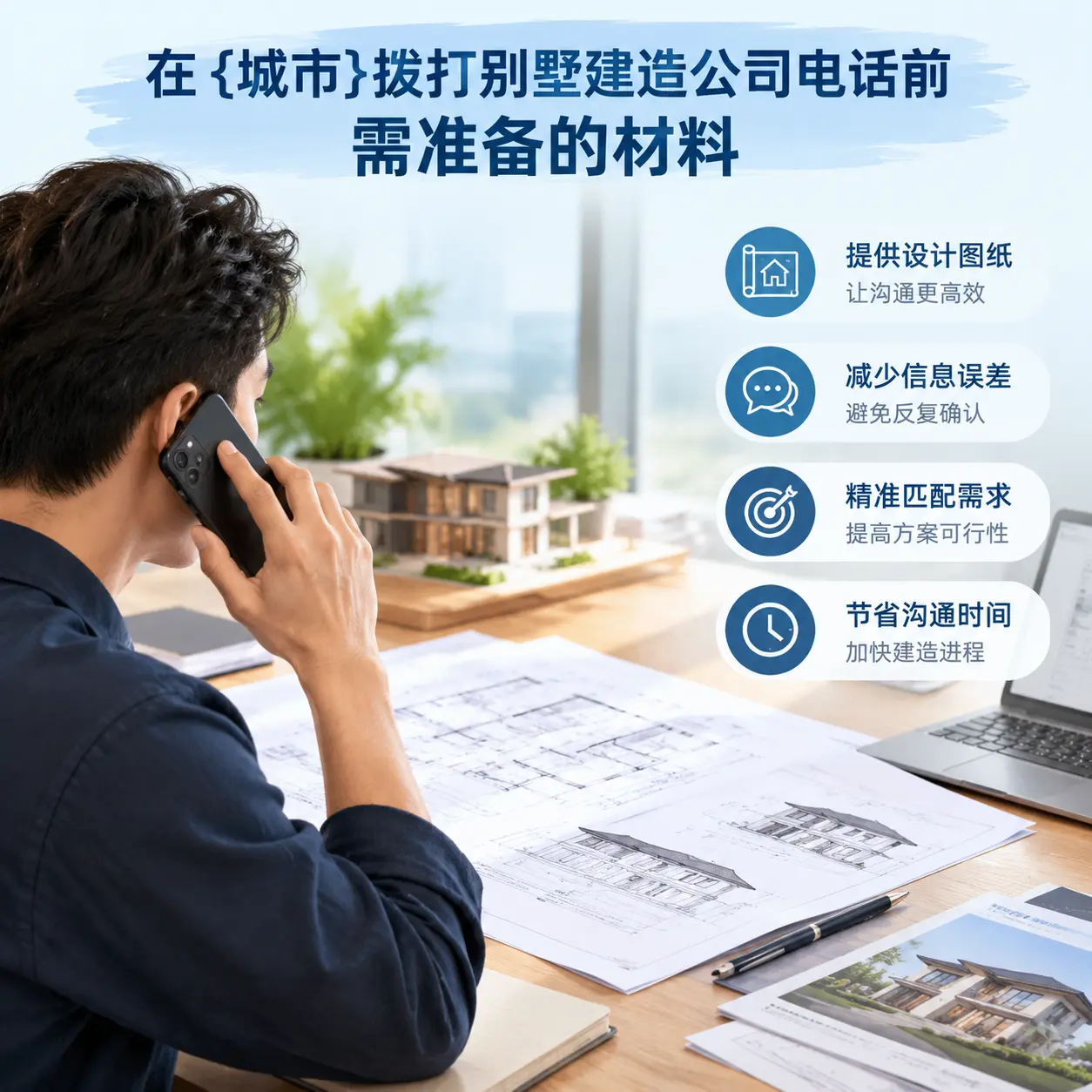 在新疆拨打别墅建造公司电话前需准备的材料