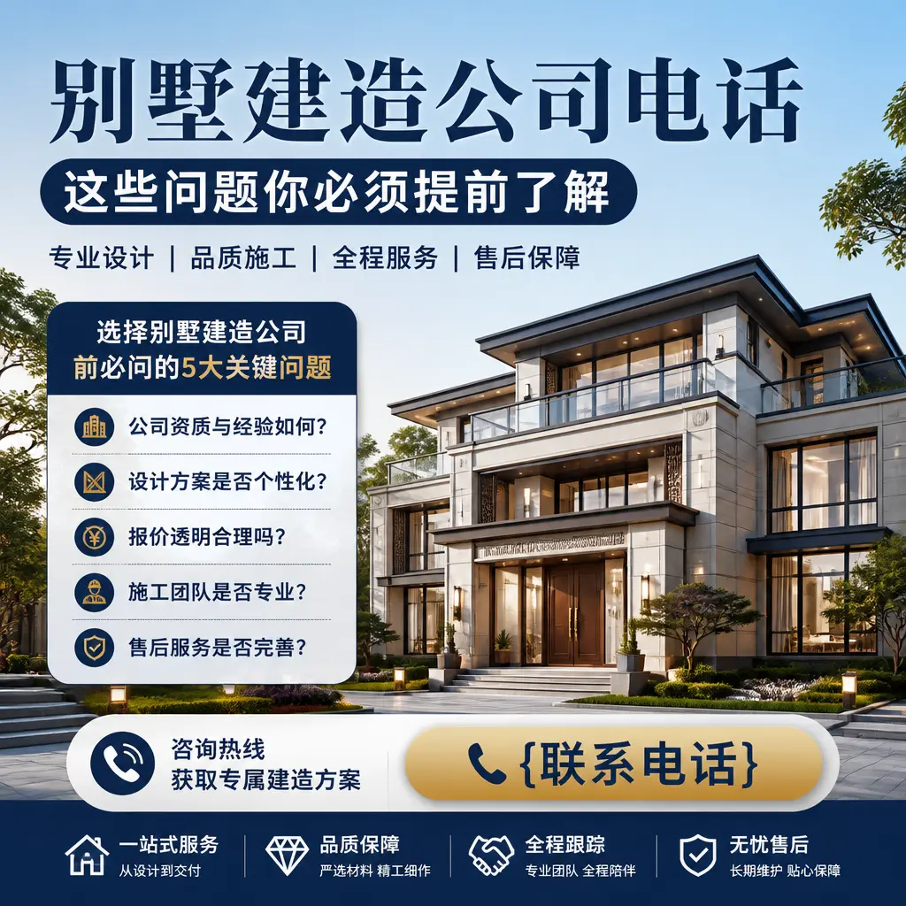 新疆别墅建造公司电话,这些问题你必须提前了解