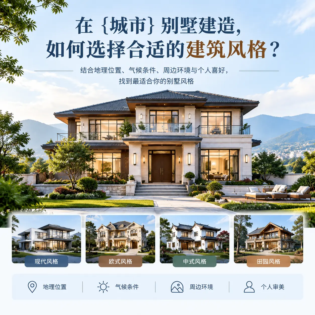 在 新疆 别墅建造,如何选择合适的建筑风格?