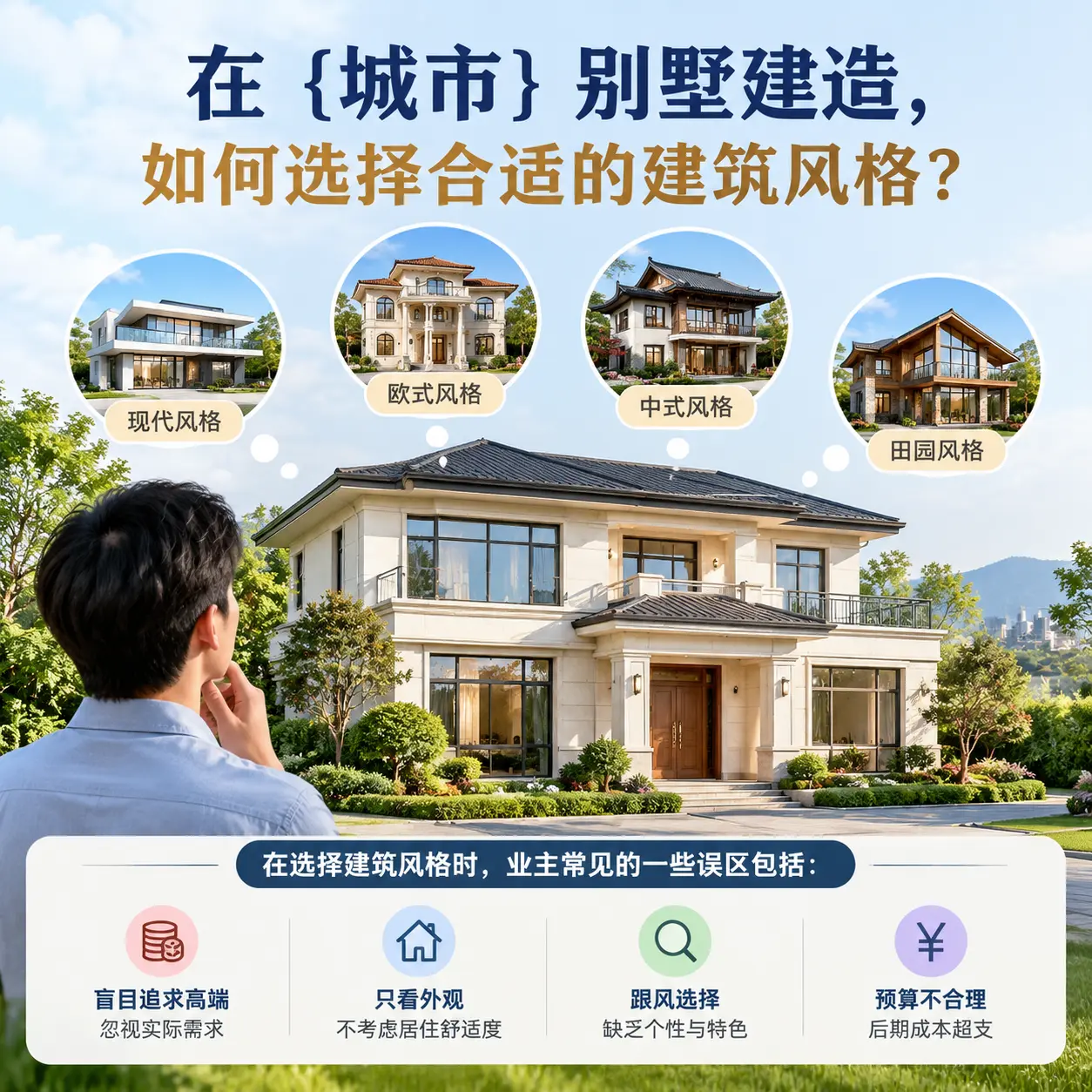 在 新疆 别墅建造,如何选择合适的建筑风格?