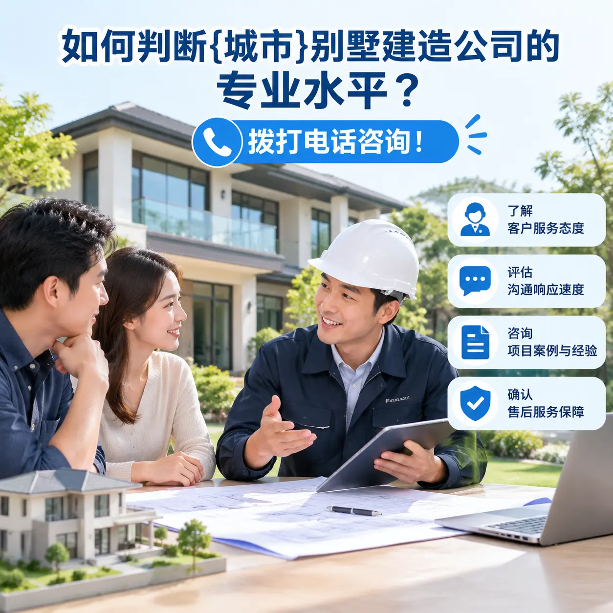 如何判断新疆别墅建造公司的专业水平?拨打电话咨询!